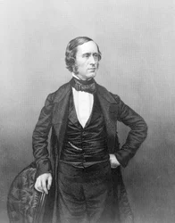 O professor William Sterndale Bennett, de "A Galeria de retratos da sala de estar de personagens eminentes" gravada por DJ Pound, 1861