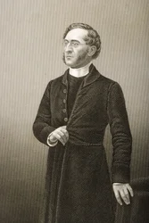 Rev. John Cumming (1707-81), gravado por DJ Pound de uma fotografia, de &39;A Sala de Estar de Personagens Eminentes, Volume 2&39;, publicado em Londres, 1860