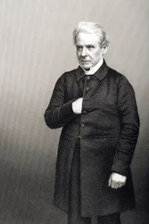 Reverendo Thomas Dale (1797-1870) gravado por DJ Pound de uma fotografia, de "A Sala de Estar de Personagens Eminentes, Volume 2", publicado em Londres, 1860