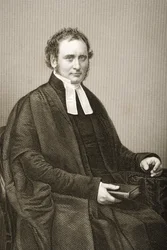 Robert Bickersteth (1816-84), gravado por DJ Pound de uma fotografia, de "A Sala de Estar de Personagens Eminentes, Volume 2", publicado em Londres, 1860