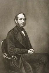 Robert Grosvenor (1801-93), gravado por DJ Pound a partir de uma fotografia, de "A Sala de Estar de Personagens Eminentes, Volume 2", publicado em Londres, 1860