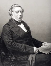 Robert Stephenson (1803-59), gravado por DJ Pound a partir de uma fotografia, de &39;A Sala de Estar de Personagens Eminentes, Volume 2&39;, publicado em Londres, 1860