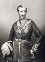 Sir Archdale Wilson (1803-74), gravado por DJ Pound de uma fotografia, de &39;A Sala de Estar de Personagens Eminentes, Volume 2&39;, publicado em Londres, 1860