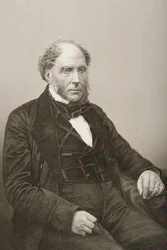 Sir Archibald Alison (1792-1867), gravado por DJ Pound de uma fotografia, de &39;A Sala de Estar de Personagens Eminentes, Volume 2&39;, publicado em Londres, 1860