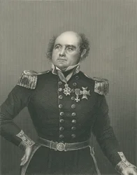 Sir John Franklin, gravado por DJ Pound a partir de uma fotografia, de "A Sala de Estar de Personagens Eminentes, Volume 2", publicado em Londres, 1860
