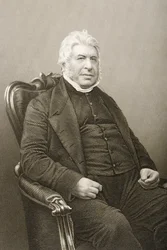 Walter Farquhar Hook (1798-1875) gravado por DJ Pound de uma fotografia, de &39;A Sala de Estar de Personagens Eminentes, Volume 2&39;, publicado em Londres, 1860