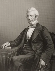 William Chambers (1800-83) gravado por DJ Pound de uma fotografia, de "A Sala de Estar de Personagens Eminentes, Volume 2", publicado em Londres, 1860
