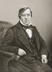 William Scholefield (1809-67), gravado por DJ Pound de uma fotografia, de "A Sala de Estar de Personagens Eminentes, Volume 2", publicado em Londres, 1860