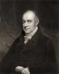 Sir Benjamin Hobhouse, 1º Baronete, gravado por John Cochran (fl.1821-65), da &39;National Portrait Gallery&39;, publicado em 1835