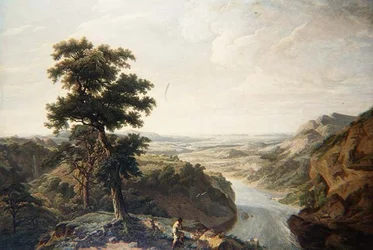 O rio Severn, olhando para o mar