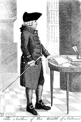 Adam Smith 1723-1790, filósofo e economista escocês, 1790