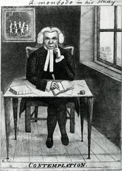 Contemplação - Lord Monboddo em seu estudo, 1784