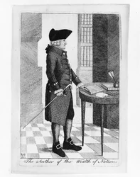 Retrato de Adam Smith 1723-1790, autor de «A Riqueza das Nações», 1790