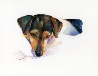 Retrato de escoteiro, 2015, (aquarela)