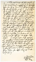 Carta de John Knox a Sir Nicholas Throgmorton, 6 de agosto de 1561.