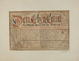 Escrita Iluminada Fratur, c. 1937.