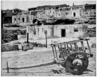 Casas de Adobe, Novo México, EUA, final do século XIX.