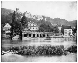 Castelo de Heidelberg, Alemanha, final do século XIX.
