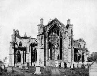 Abadia de Melrose, Escócia, 1893.