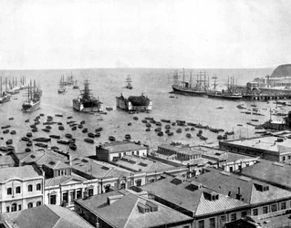 Porto de Valparaíso, Chile, 1893.
