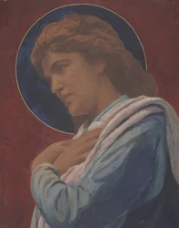 A Saint (pastel e aquarela sobre papel)