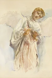Anjo Adorador - Estudo para o Mural da Ascensão, 1887