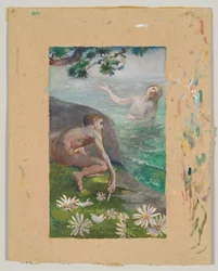 Canto da sereia, c.1883-84 (aguarela)