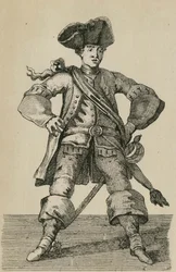 Cibber, no personagem da pistola antiga