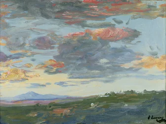 Noite, Tânger (óleo sobre tela)