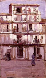 Casa em Tânger (óleo sobre tela)