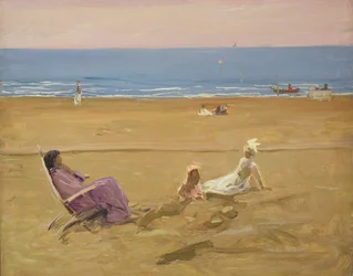 Na praia
