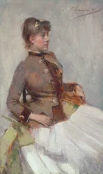 Retrato de uma senhora sentada, 1887