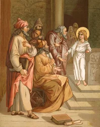 Jesus, quando menino, no templo