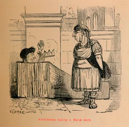 Arquimedes tomando banho quente, 1852