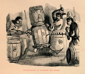 Assassinato de Artaveldt, o cervejeiro, c. 1860