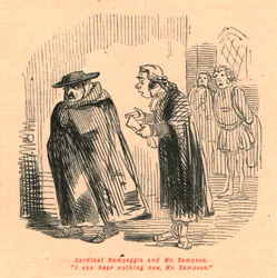 Cardeal Campeggio e Sr. Sampson. Não posso ouvir nada agora, Sr. Sampson., 1897.