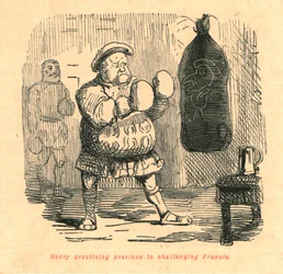 Henry praticando antes de desafiar Francis, 1897.