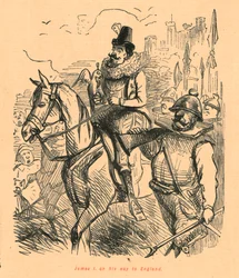 James I a caminho da Inglaterra, 1897.
