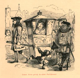 Rainha Anne vai abrir o Parlamento, 1897.