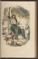 O terceiro visitante de Scrooge, da primeira edição de 