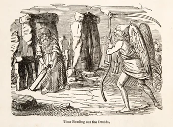 Time Bowling out the Druids, de The Comic History of England, pub. 1864