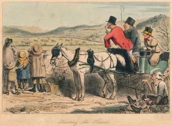Hunting the Hounds, 1865. Artistas: John Leech, Hablot Knight Browne.