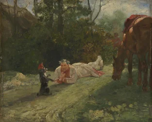 O cão performático, c. 1875