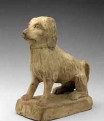 Spaniel, c. 1870-1880 (grés)
