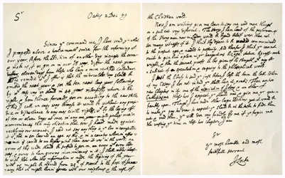 Carta de John Locke a Hans Sloane, 2 de dezembro de 1699.