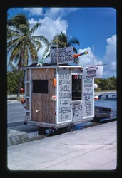 Carro de comida de praia, Key West, Florida, EUA
