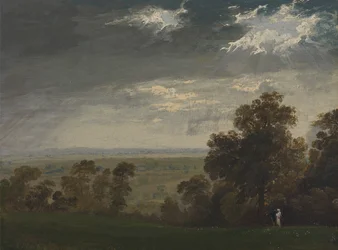 Paisagem, possivelmente a Ilha de Wight ou Richmond Hill