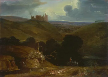 Paisagem com um castelo