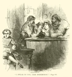 Ilustração para um conto de duas cidades por Charles Dickens