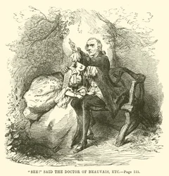 Ilustração para um conto de duas cidades por Charles Dickens